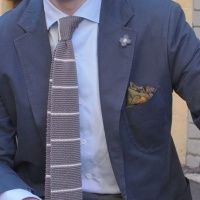 Виды галстуков: ткань
