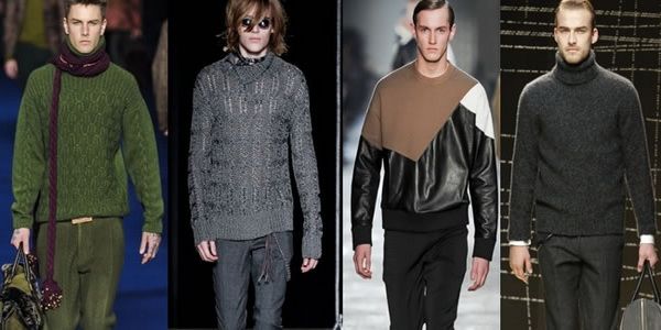 Свитер – один из трендов мужской моды осень-зима