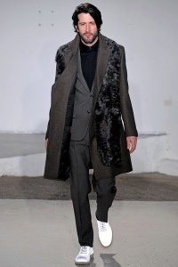 комбинированное пальто Maison Martin Margiela