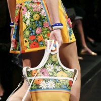 сумка Moschino с цветочным принтом