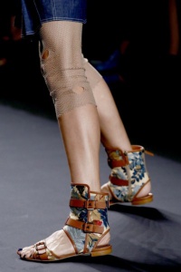 сандалии с принтом Anna Sui