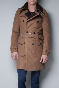 Мужское зимнее пальто Zara