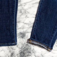 Отвороты на джинсах скинни: шаг 1