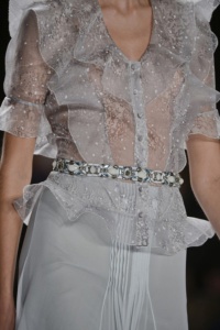 прозрачная блузка Carolina Herrera