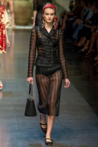 прозрачная юбка Dolce&Gabbana