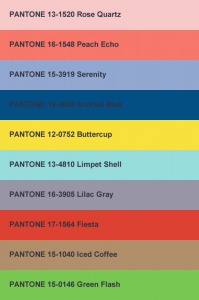 Модные цвета весны 2016 по версии Pantone