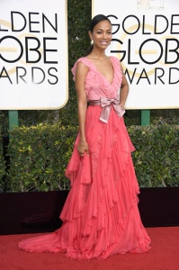 Zoe Saldana в платье Gucci
